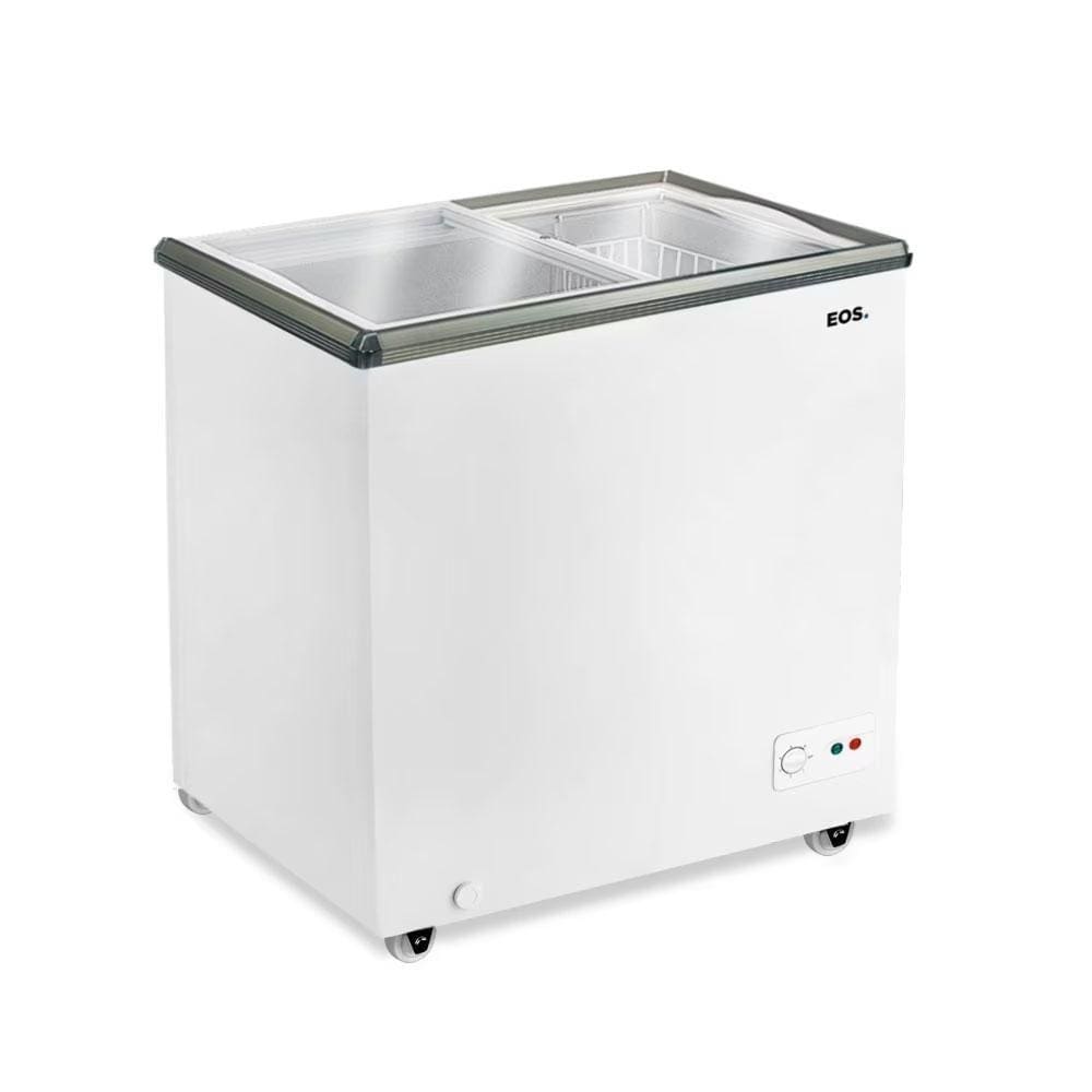 Freezer Conservador Expositor Horizontal Dupla Ação Tampa De Vidro Eco Gelo 156L EEH200XX 127V - EOS