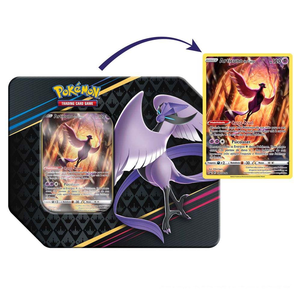 Lata Pokémon Zamazenta V Lendas De Galar Swsh019 Original - Copag - Deck de  Cartas - Magazine Luiza