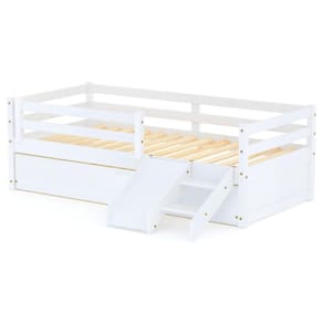 Bicama Infantil Slim e Mini Escada/Escorregador Branco Housin