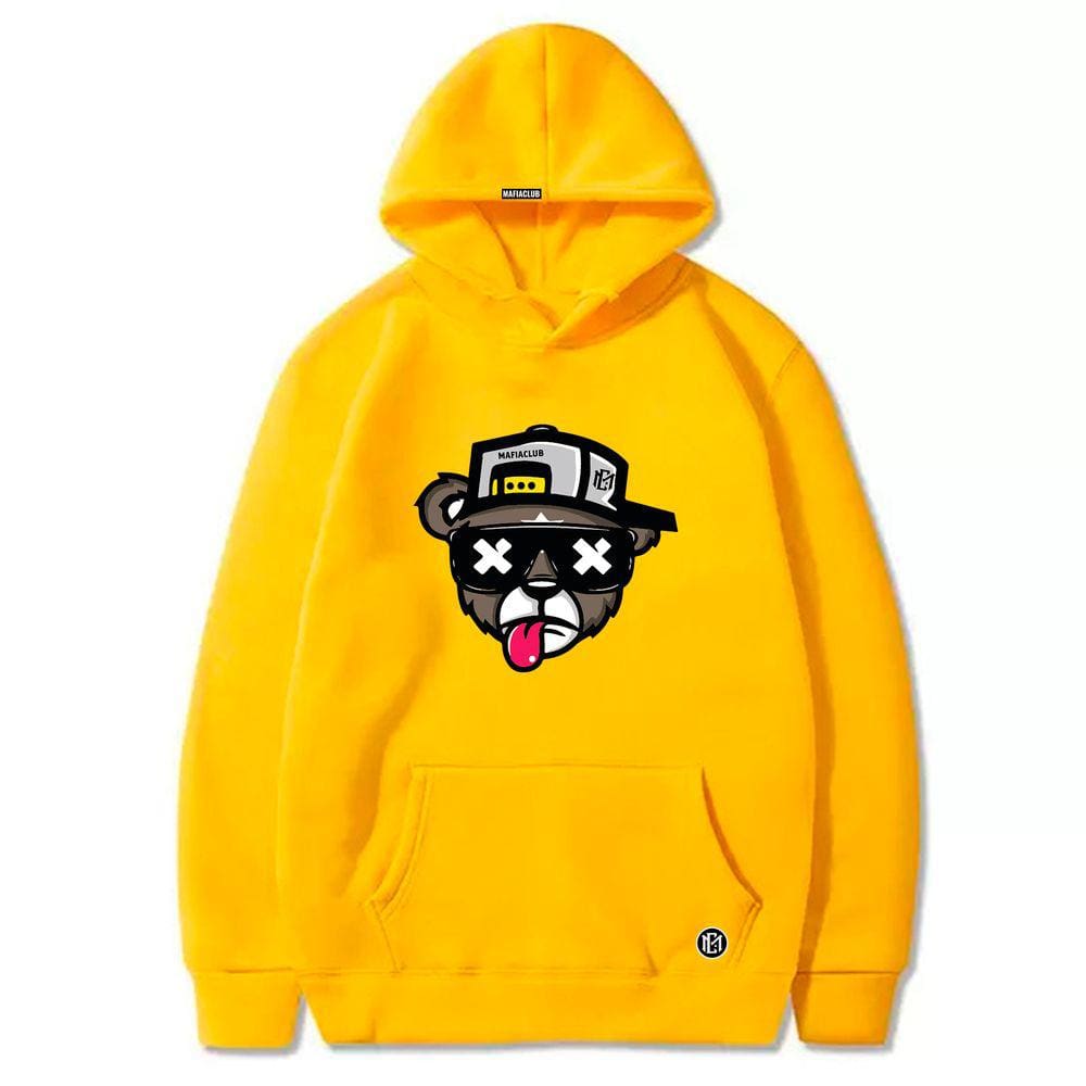 Moletom Canguru Mafiaclub com Capuz Urso XX Streetwear