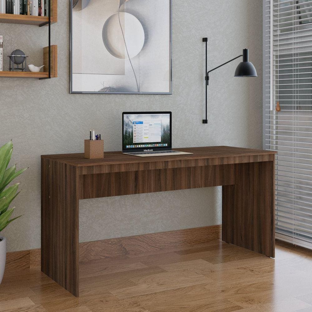 Mesa para Escritório Diretor 150cm Turim Espresso Móveis Nogal