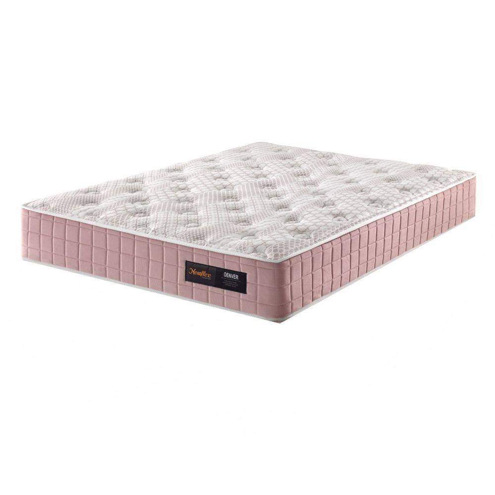 Colchão Queen 198x158x30cm Denver Newflex Rosa
