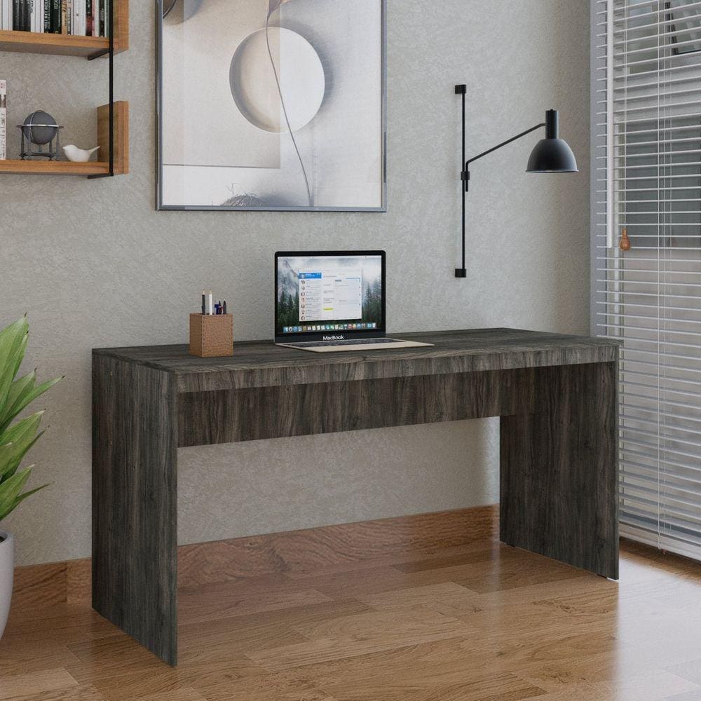 Mesa para Escritório Diretor 150cm Turim Espresso Móveis Carvalho Dark