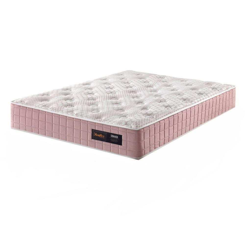 Colchão Casal 138x188x30cm Denver Newflex Rosa