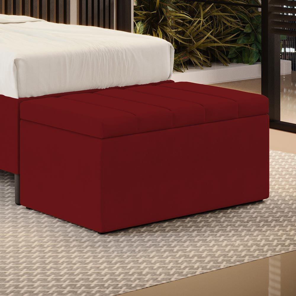 Calçadeira Baú Navi 90 / Z-001 Sued Vermelho