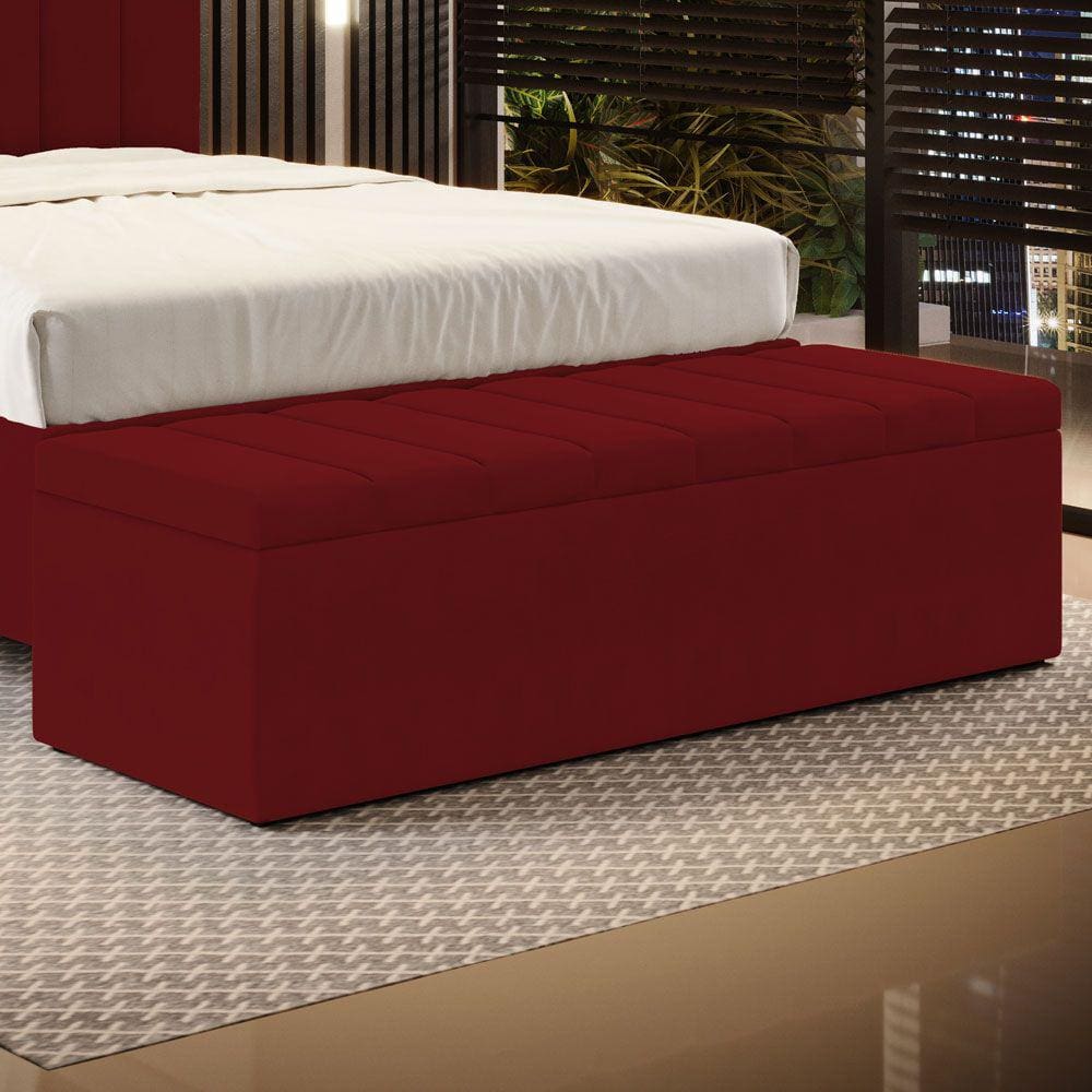 Calçadeira Baú Navi 140 / Z-001 Sued Vermelho