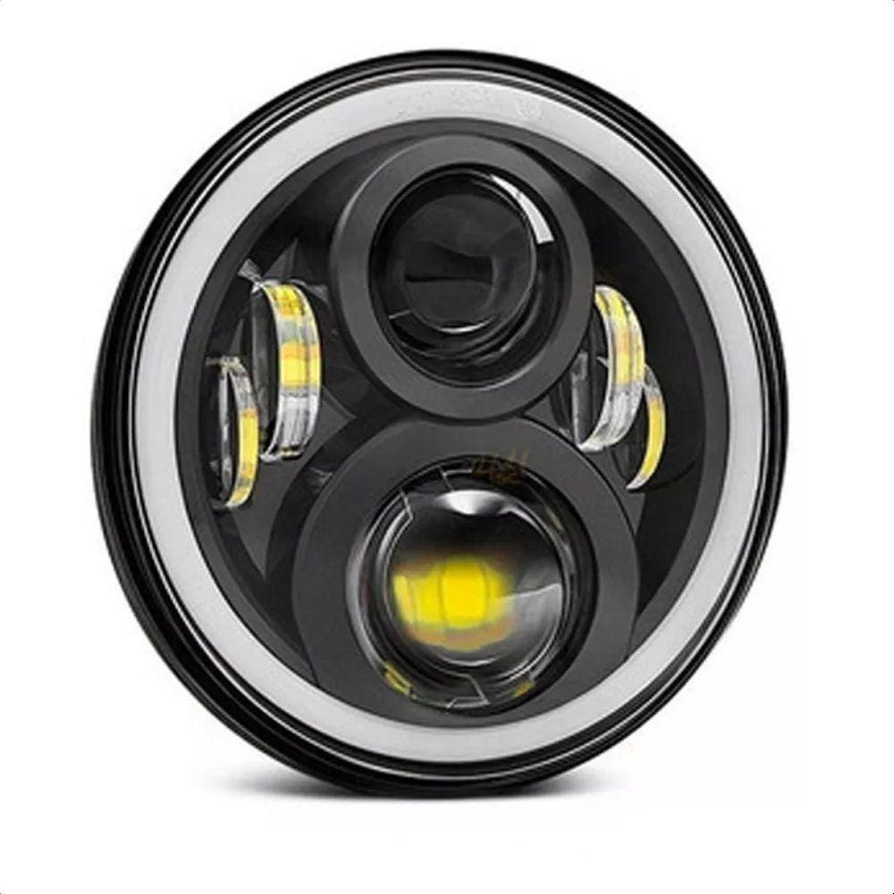 Farol de Milha LED Redondo 40W Seta Jeep Troller Pick-up Moto Caminhão LE-6751