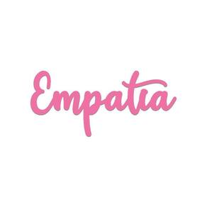 Arte Empatia 35cmx16cm - Cria Arte Laser Rosa