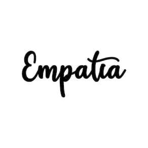 Arte Empatia 35cmx16cm - Cria Arte Laser Preto