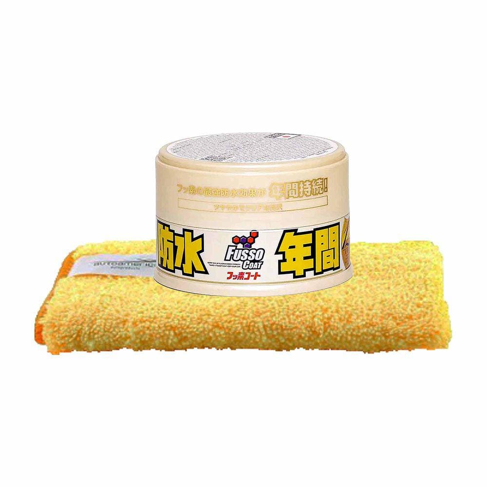 Kit Cera Fusso Coat Cores Claras Soft99 + Flanela Premium 60x40 Autoamerica