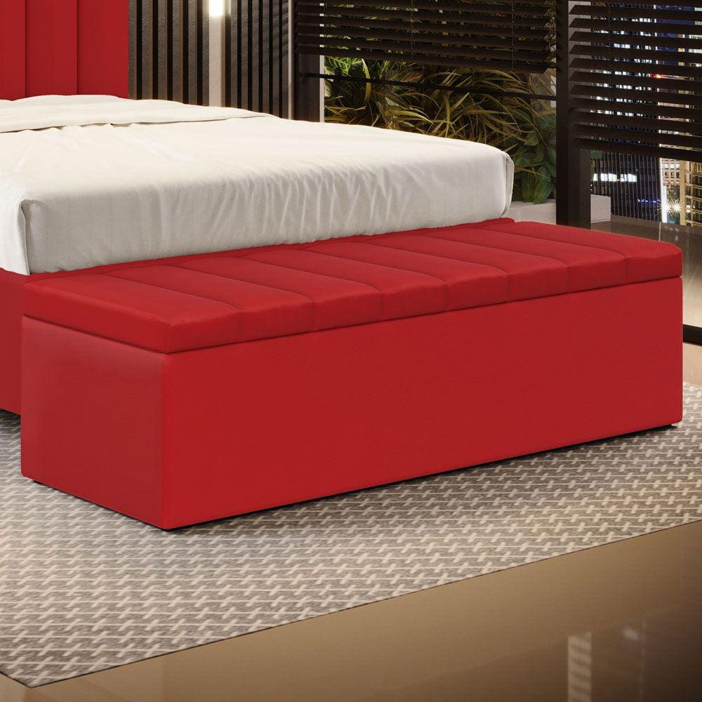Calçadeira Baú Navi 160 / A-020 Couro Vermelho