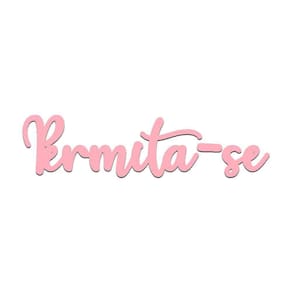 Arte Permita-se 38cmx9,5cm - Cria Arte Laser Rosa Claro