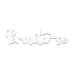 Arte Permita-se 38cmx9,5cm - Cria Arte Laser Branco