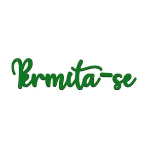 Arte Permita-se 38cmx9,5cm - Cria Arte Laser Verde