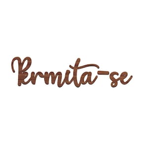 Arte Permita-se 38cmx9,5cm - Cria Arte Laser Madeira Escuro