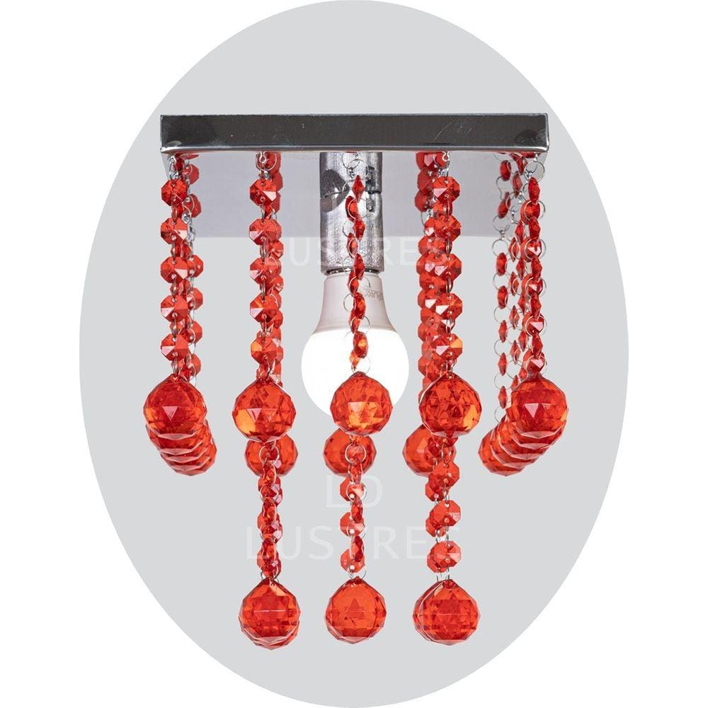 Lustre Cristal Acrílico Quarto Sala Vai Montado Alto Brilho