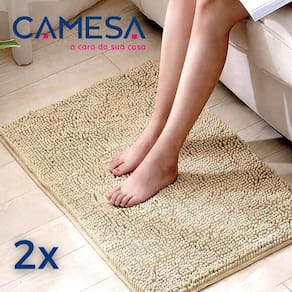 Kit 2 Tapete Banheiro Antiderrapante Piso Lavabo Saída Box