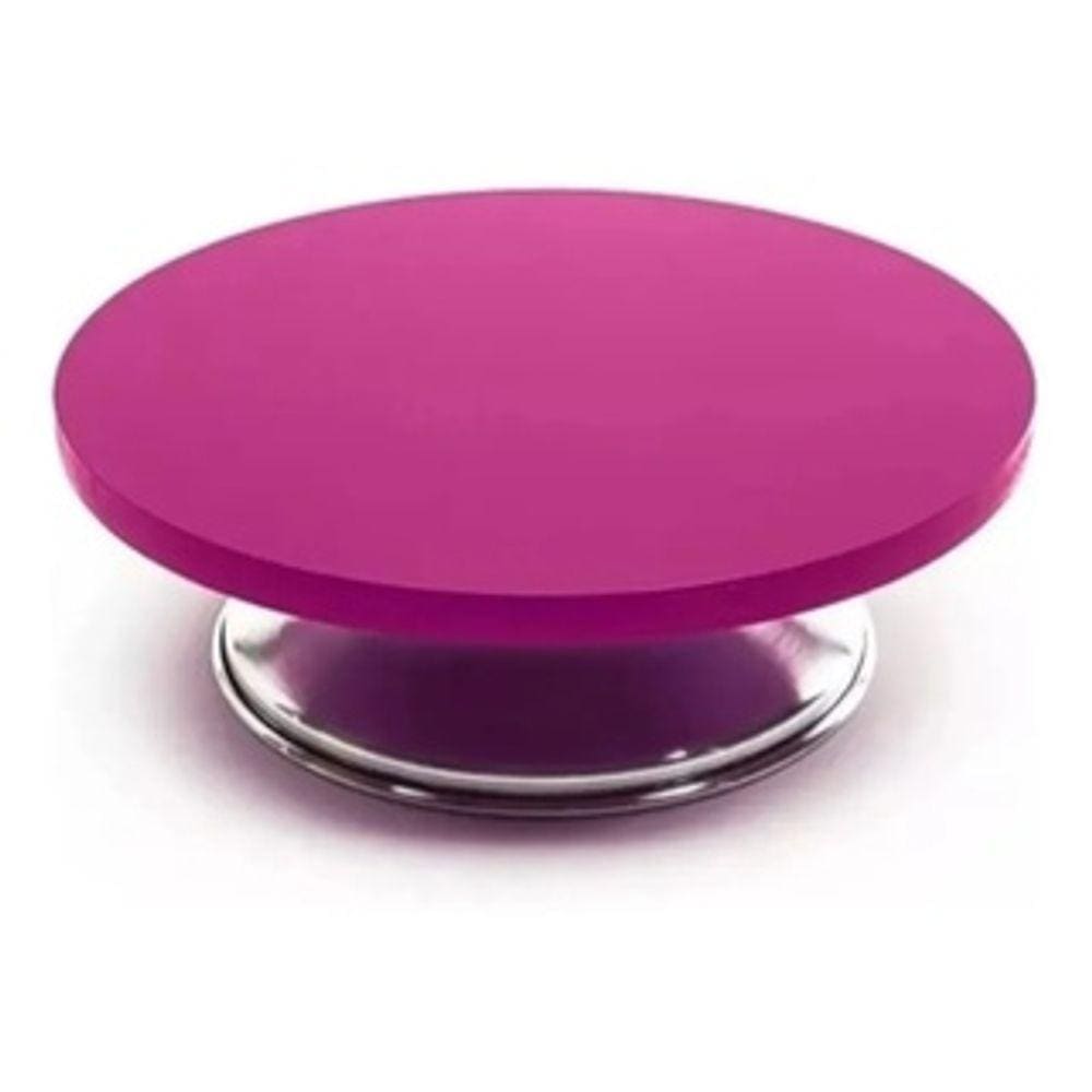 Bailarina Giratória Profissional Rosa Com Rolamento Mdf 30cm