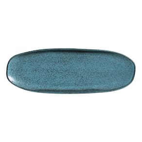 CONJUNTO C/ 4 TRAVESSAS OVAL RASA GRANDE ORGÂNICO NIGHT SKY 36x13 cm