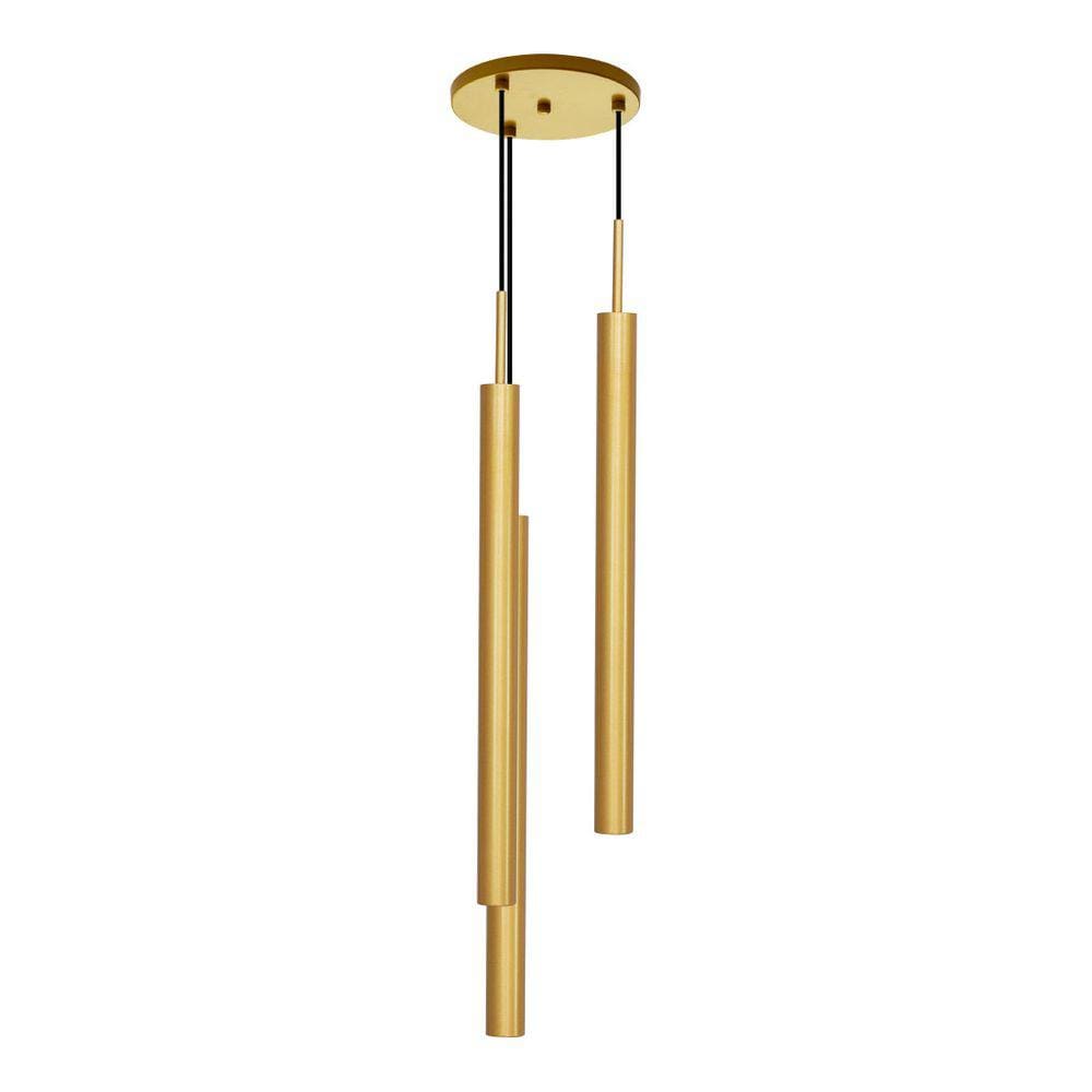 Pendente Tubo Triplo Alumínio P/ Lâmpada Mr11 Gu10 St1699