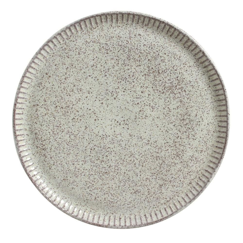 Conjunto C/ 6 Pratos Raso Linhas Pistache Ø 27,5 Cm