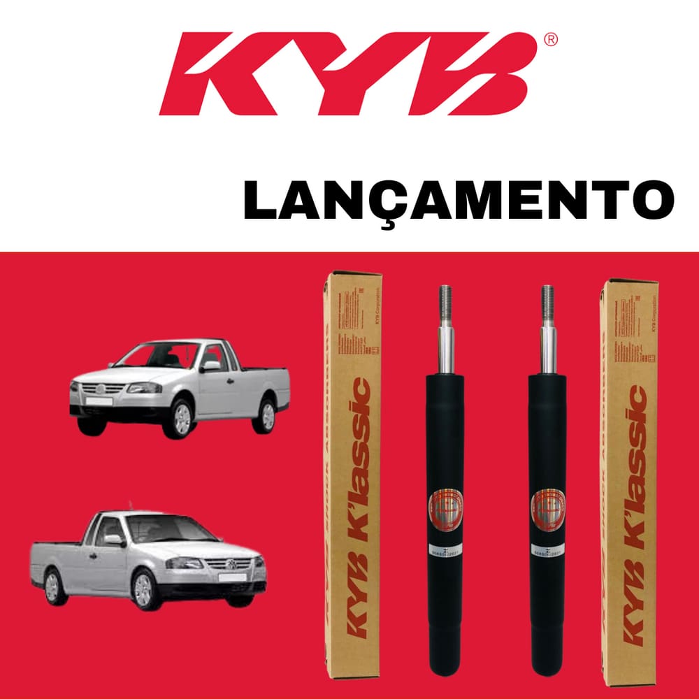 Amortecedores Dianteiros Kayaba Saveiro G1 G2 G3 G4 Vw 2000 Nova Linha Klassic