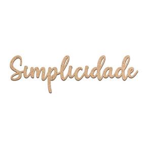 Arte Simplicidade Mdf Cru 38cmx11cm - Cria Arte Laser Cru