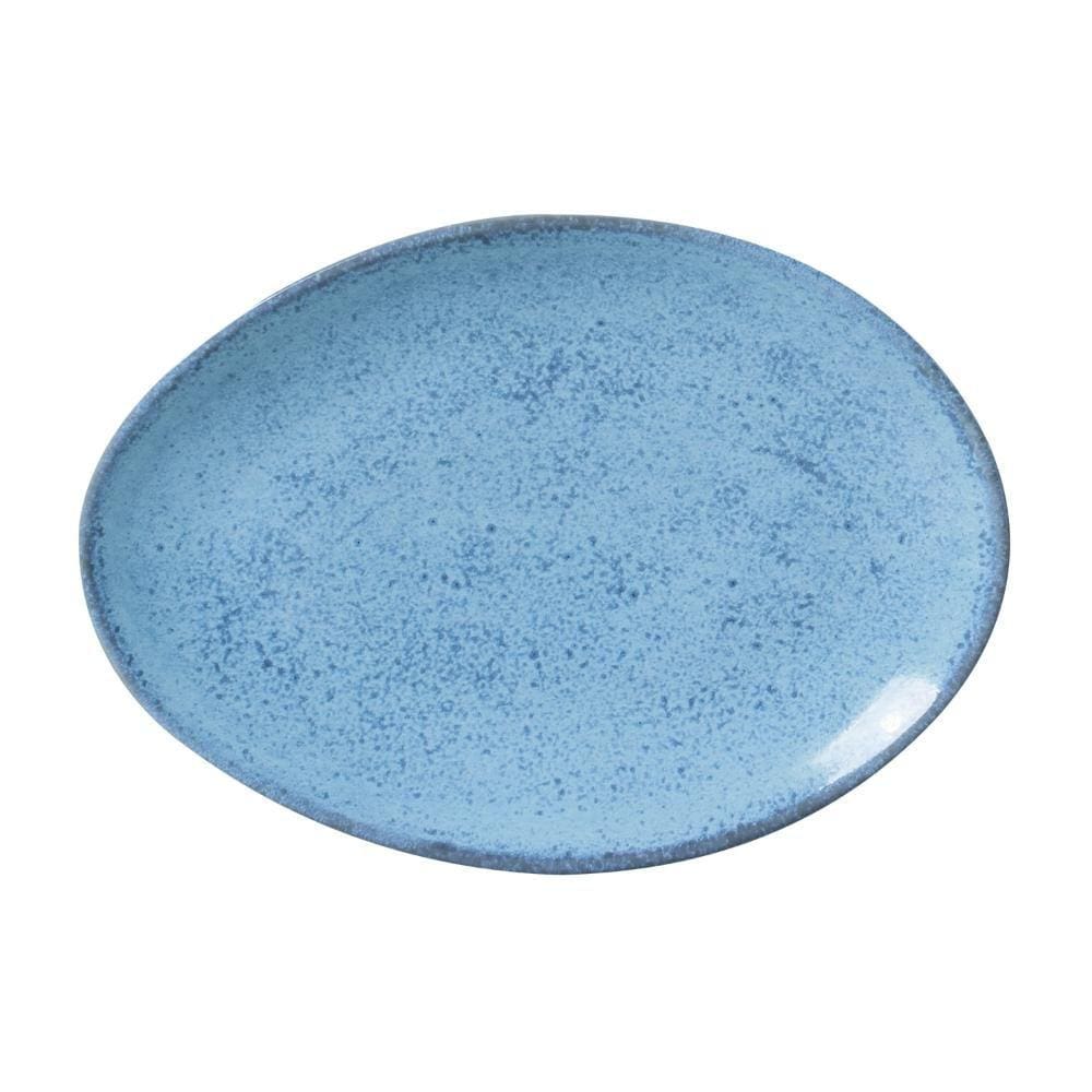 CONJUNTO C/ 6 PRATOS DE SOBREMESA OVAL ORGÂNICO BREEZE Ø 22,5x2,5 CM