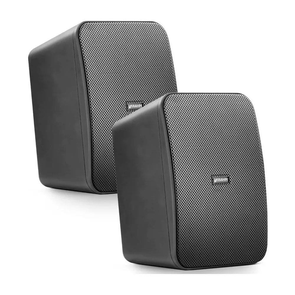 Par Caixa de Som Outdoor Passiva Frahm HS 5? Preta 120W Rms