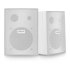 Par Caixa De Som Passiva Frahm PS 200 New Branco 60W Rms Com Suporte