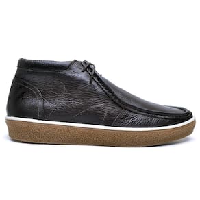 Sapato Masculino Couro Cadarço Cano Baixo Clássico
