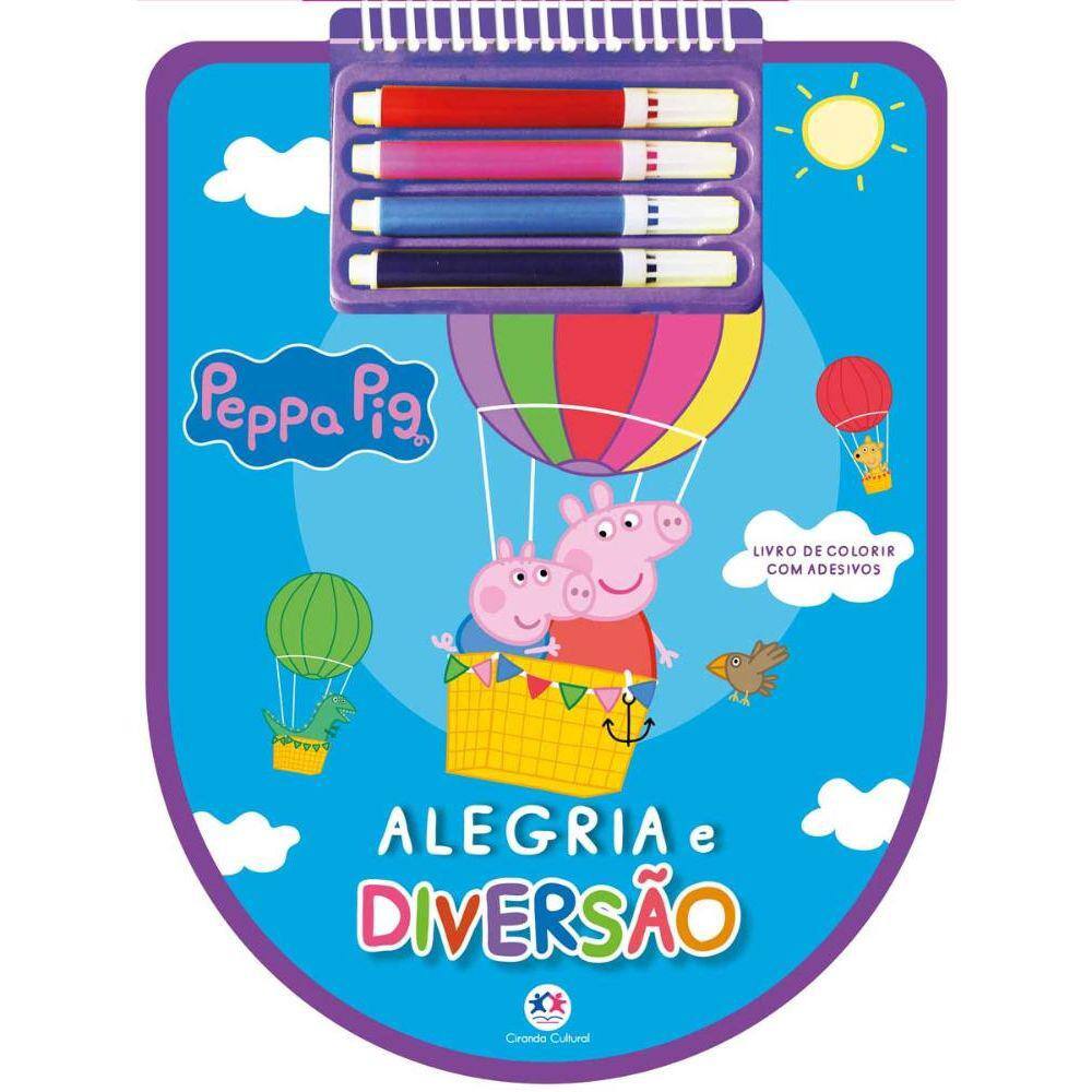 Vamos desenhar e colorir a Peppa Pig e a sua família fazendo um piquenique