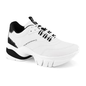 Tênis Ramarim Flatform Feminino Branco/Preto - 39188