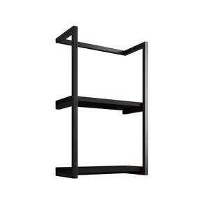 Toalheiro Para Banheiro Estilo Industrial Sahy - Preto - Cor: Preto