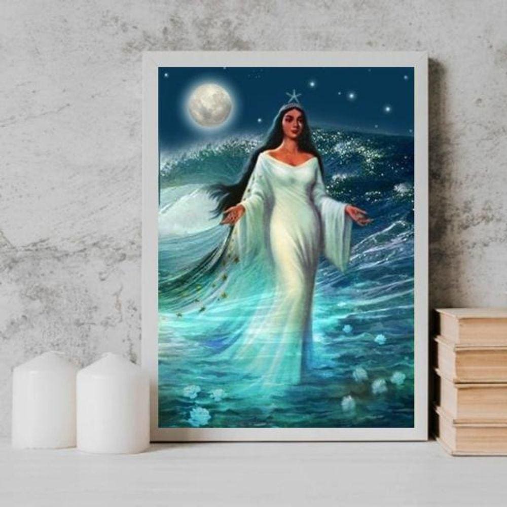 Quadro Decorativo Umbanda Iemanjá 45X34Cm