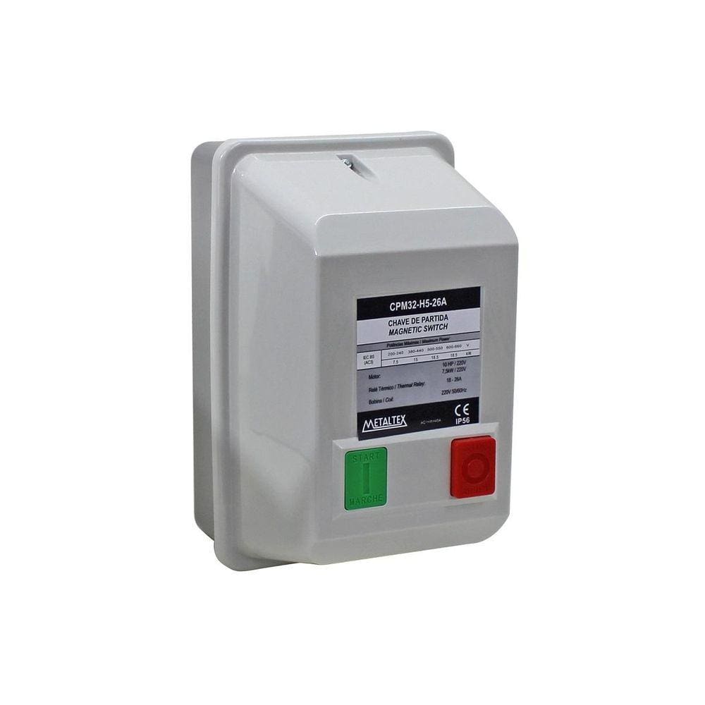Chave De Partida 3P 10Cv 22-32A 220V Cpm32 - Metaltex