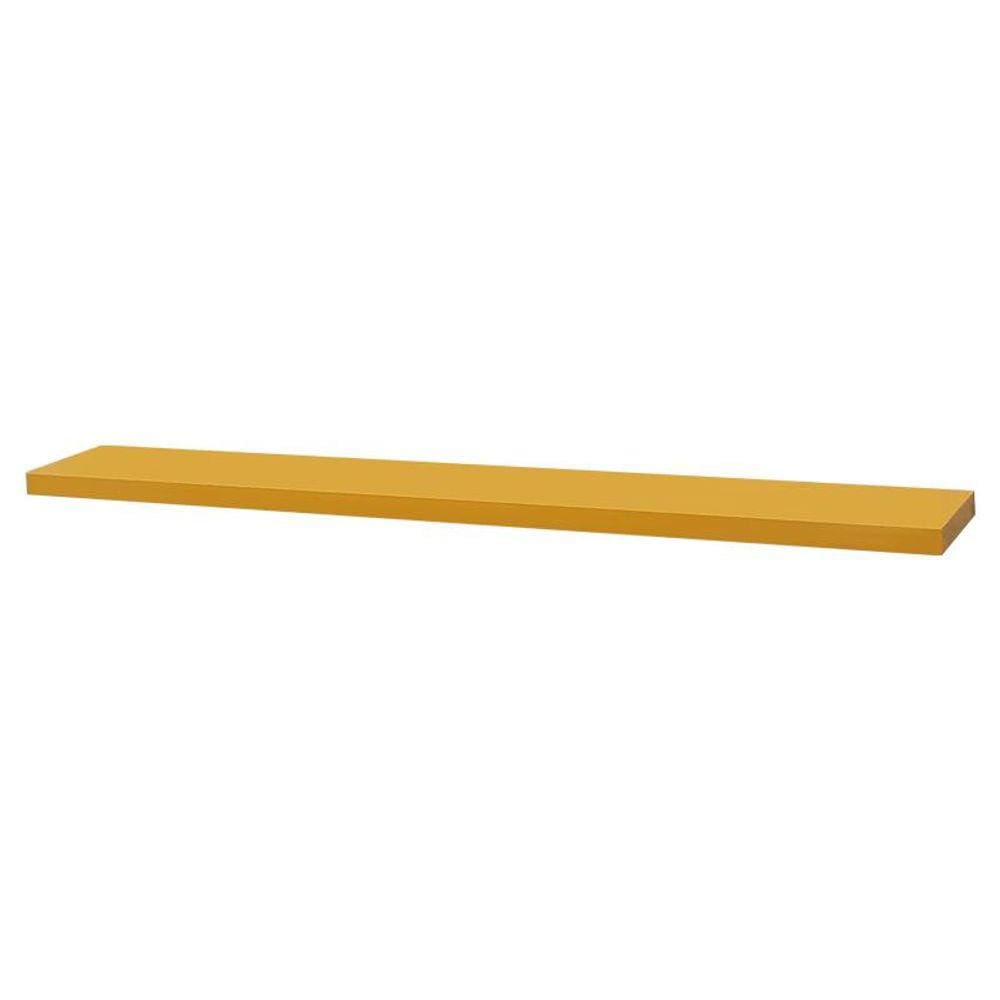 Prateleira 50 x 10cm Amarela Suporte Invisível