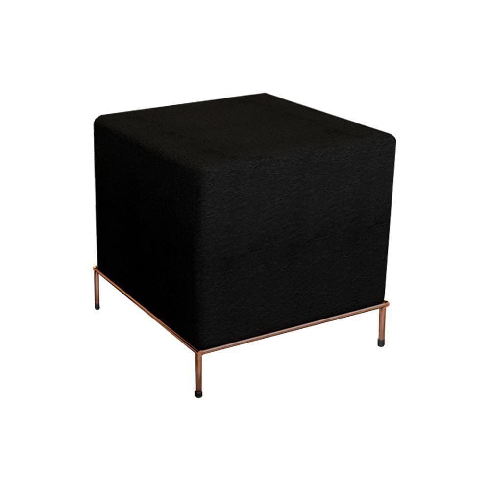 Puff Sevilha Cobre E Preto - Cor: Marrom