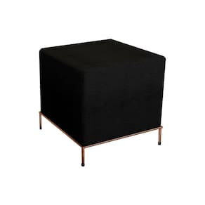 Puff Design Sevilha Cobre E Preto - Cor: Marrom