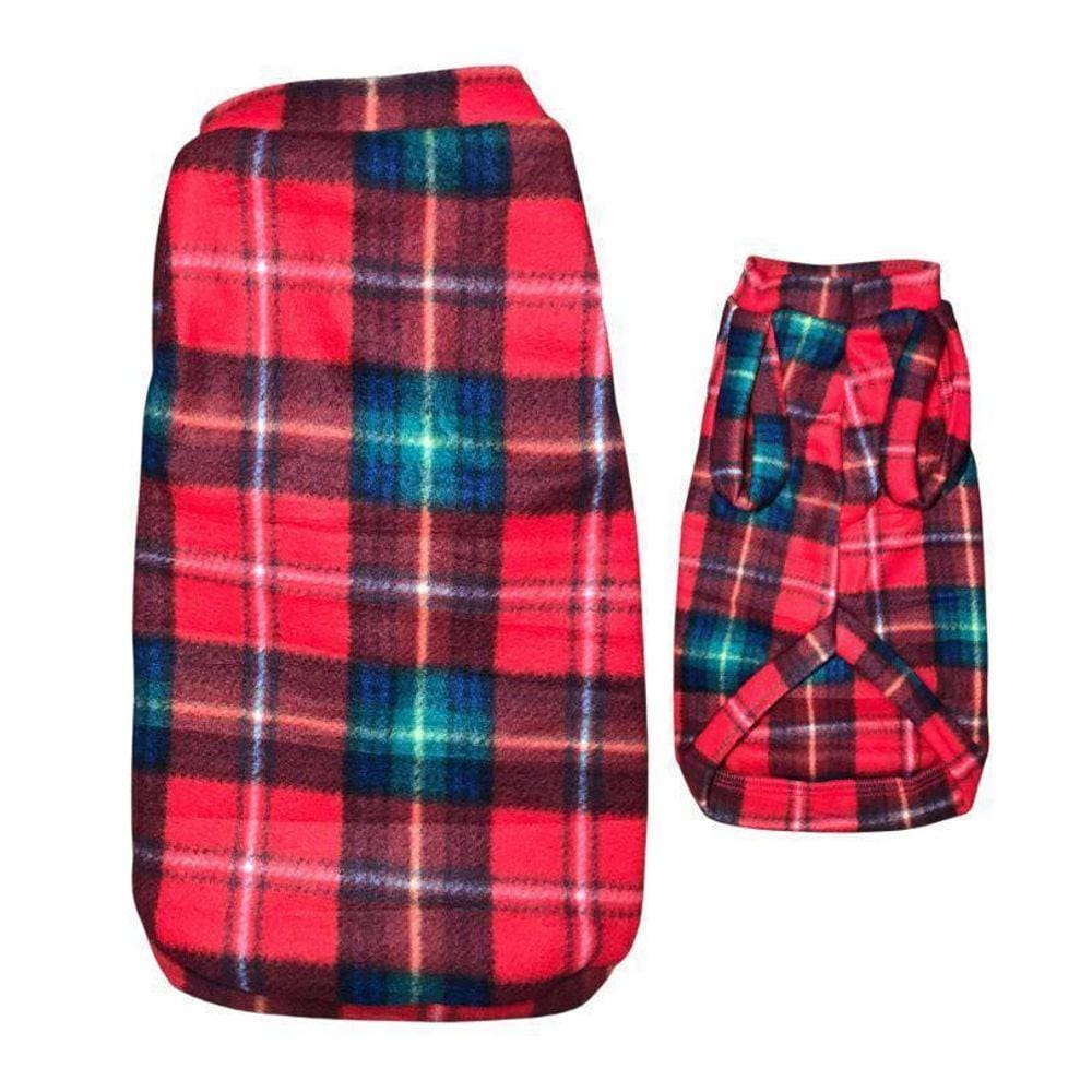 Roupa Para Cães - Capa Para O Inverno Vermelha Egg