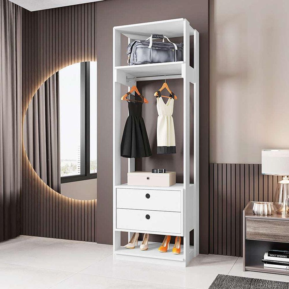 guarda-roupa closet titan 2 gv branco