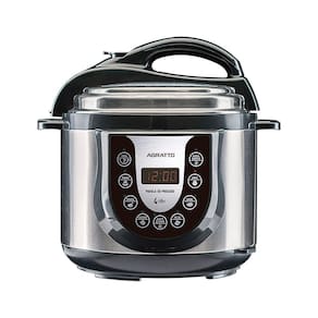 Panela de Pressão Elétrica Digital 4 Litros Timer Multifuncional Feijão Sopa Carne Agratto Ped