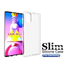 Capa Capinha Case Transparente Slim Silicone para Galaxy M51