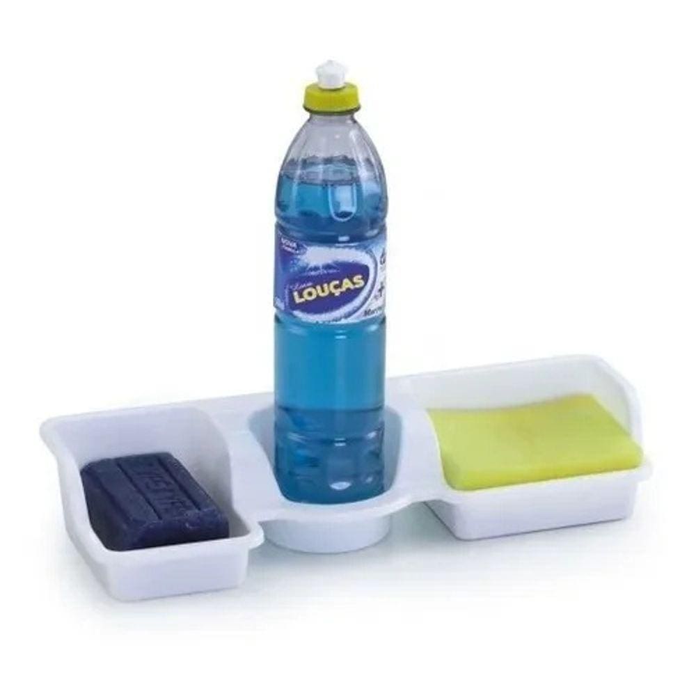 Porta Detergente com 03 Divisões - Organizador de Pia - PANAMI