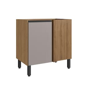 Balcão para Cozinha Canto 80cm Montana/Fumê