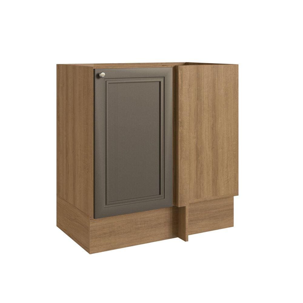 Balcão de Cozinha Canto 80cm 1 Porta Classica Montana/Bronze