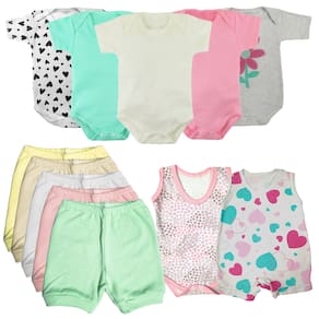 Kit 12 Peças Roupa Bebê Bonita E Estilosa Verão Enxoval