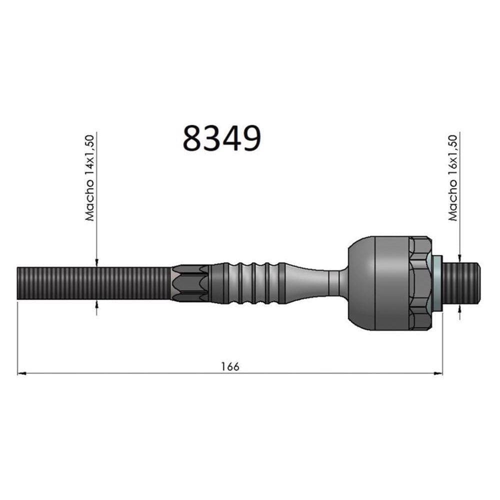 Barra Axial  Bortec Cw