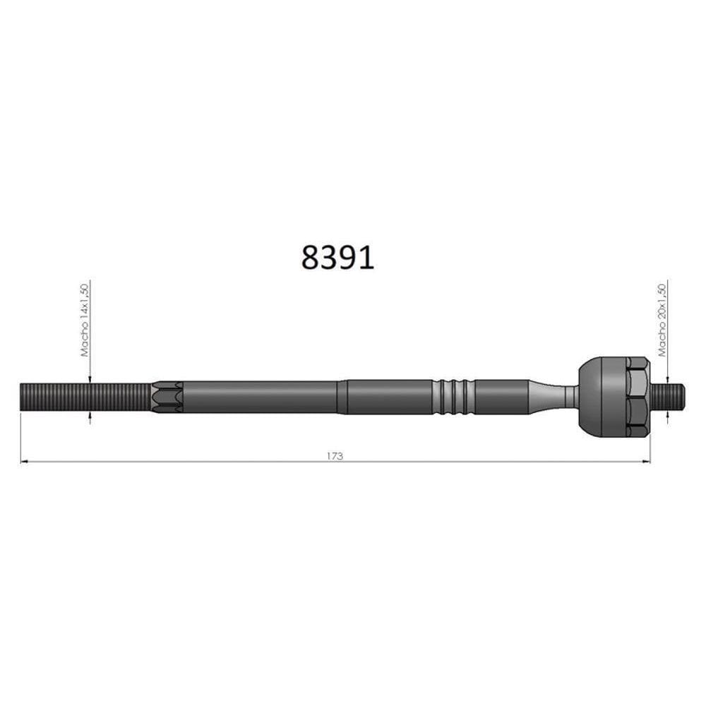 Barra Axial New Civic 2006 A 2011 Bortec