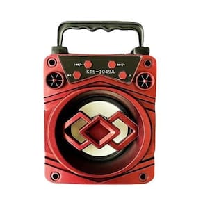 Caixa de Som Kts-1049 Portátil Bluetooth Usb Potente Rádio Suporte para Celular